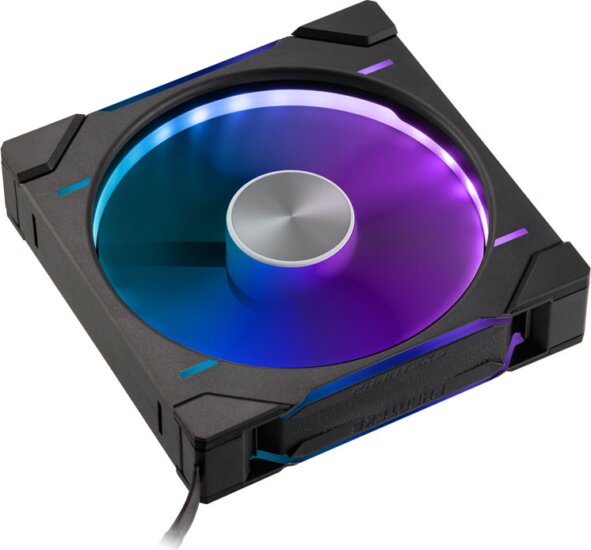 Phanteks D30 (Reversed Blade) 140mm PWM D-RGB Rendszerhűtő - Fekete/Fehér