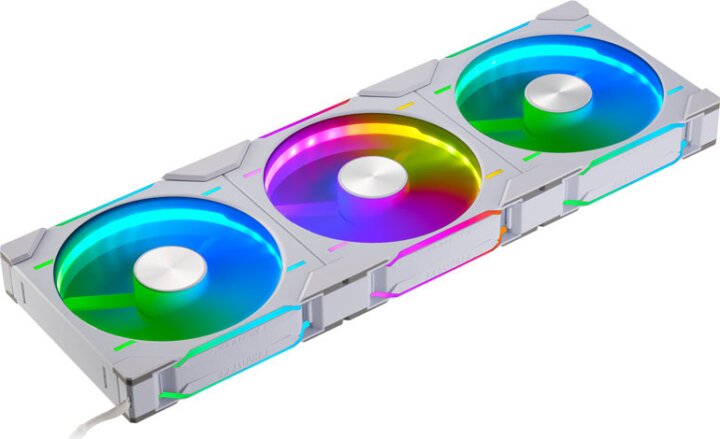 Phanteks D30 140mm PWM D-RGB Rendszerhűtő - Fehér (3db/csomag)
