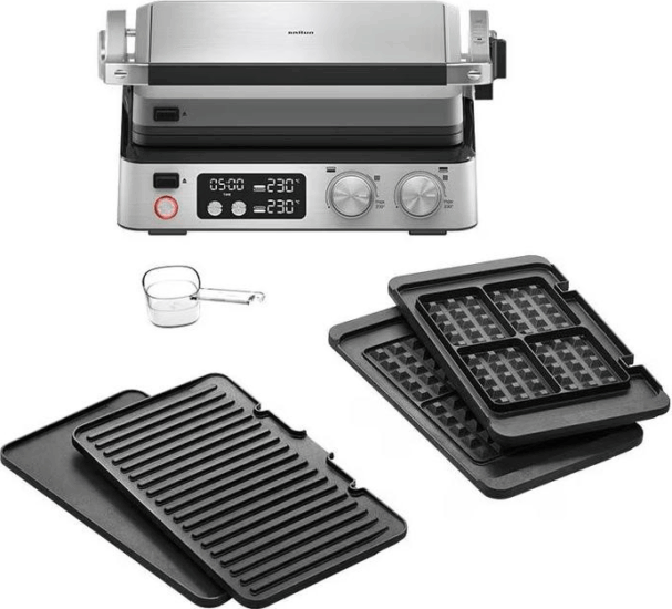 Braun Multigrill 7 CG7044 Kontaktgrill - Inox/Fekete