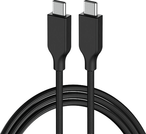 Genius ACC-C2CC-3A USB Type-C apa - USB Type-C apa 2.0 Adat és töltő kábel - Fekete (1.5m)