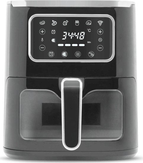 Bewello BW1002B 5L Forrólevegős fritőz - Fekete Bewello BW1002B 5L Forrólevegős fritőz - Fekete