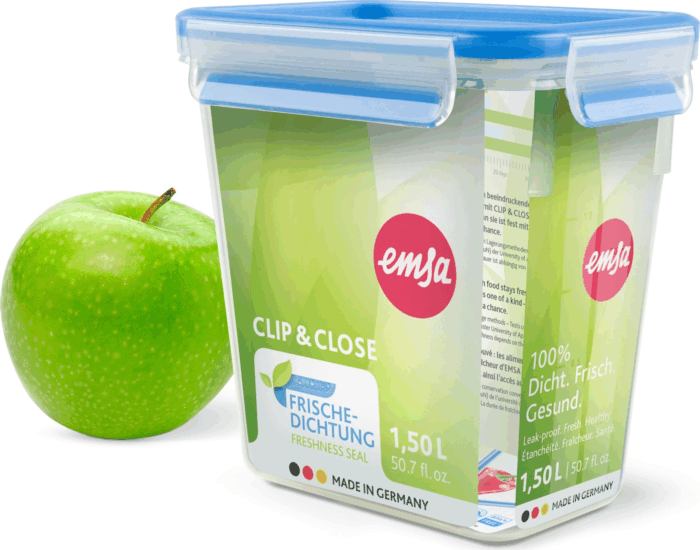 Emsa 508543 CLIP & CLOSE Műanyag ételtároló 1,5L Emsa 508543 CLIP & CLOSE Műanyag ételtároló 1,5L