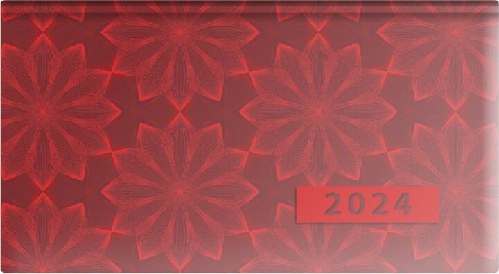 Toptimer Joy 2024 Zsebnaptár - Vörös mintás