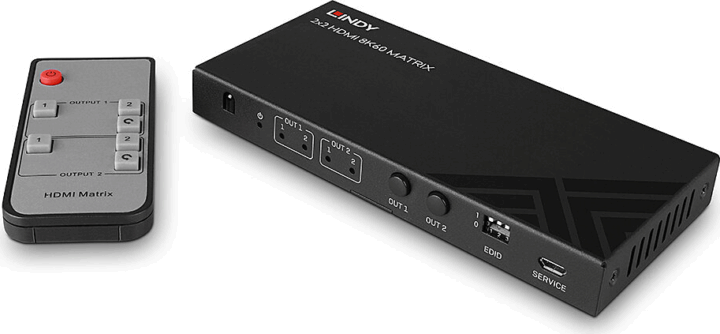 Lindy 38313 2x2 HDMI 8K60 Matrix Switch