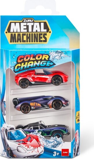 Zuru Toys Metal Machine színváltós autó készlet 3 darabos - Többfajta