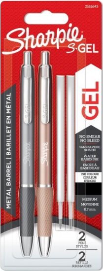 Sharpie S Nyomógombos zselés toll készlet 2 darabos - 0.7mm / Fekete Sharpie S Nyomógombos zselés toll készlet 2 darabos - 0.7mm / Fekete