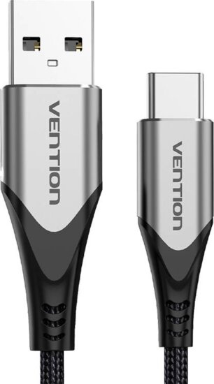 Vention CODHH USB Type-A apa - USB Type-C apa Adat és töltő kábel - Fekete (2m)