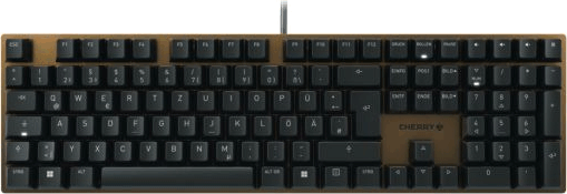 Cherry KC 200 MX2A Silent Red USB Billentyűzet Fekete/Barna - Német Cherry KC 200 MX2A Silent Red USB Billentyűzet Fekete/Barna - Német