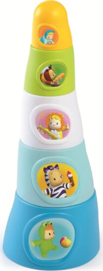 Smoby Cotoons Happy Tower 5 darabos toronyépítő játék - Kék