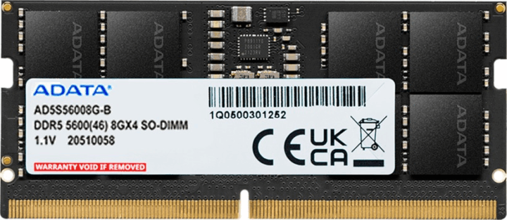 ADATA 8GB / 5600 Premier Tray DDR5 Notebook RAM
