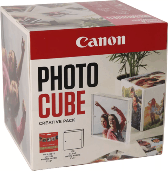 Canon 2311B075 Photo Cube Creative Pack 13x13 Képkeret - Fehér/Rózsaszín