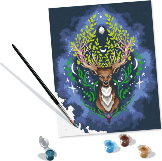 Ravensburger CreArt - Pixie Cold: Misztikus szarvas 300x240mm festőkészlet