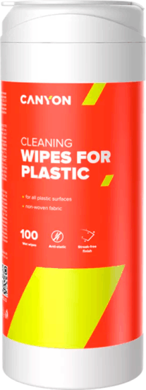 Canyon CNE-CCL12-H Tisztító törlőkendő műanyag felületekhez (100db/csomag) Canyon CNE-CCL12-H Tisztító törlőkendő műanyag felületekhez (100db/csomag)