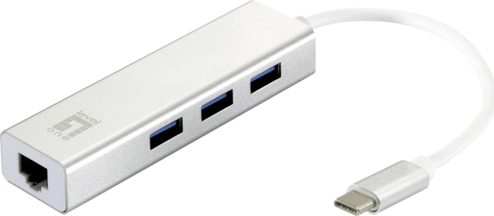 Level One USB-0504 USB Type-A 3.0 HUB + RJ45 (3 port)