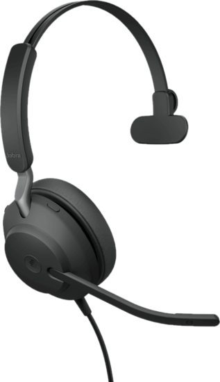 Jabra Evolve2 40 SE MS Mono USB-A Headset - Fekete Jabra Evolve2 40 SE MS Mono USB-A Headset - Fekete