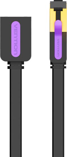 Vention ICBBG UTP CAT7 Lapos Hosszabbító Patch kábel 1.5m - Fekete