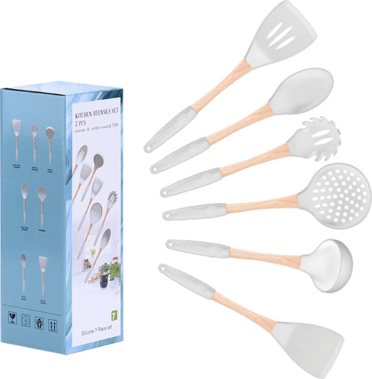 Iris KT-006-W Konyhai Eszköz készlet - Fehér (8 db / csomag)