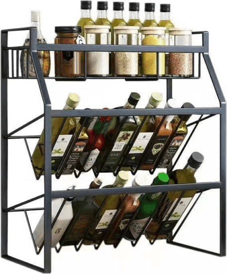 Iris KT-009-BK Fűszertartó polc