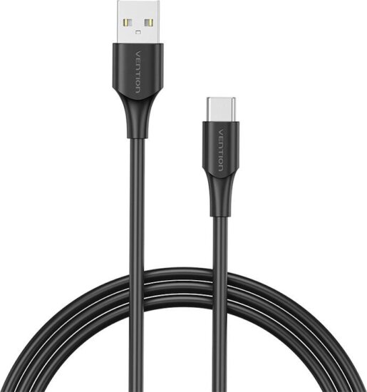 Vention CTHBC USB-A apa - USB-C apa 2.0 Adat és töltő kábel - Fekete (0.25m)