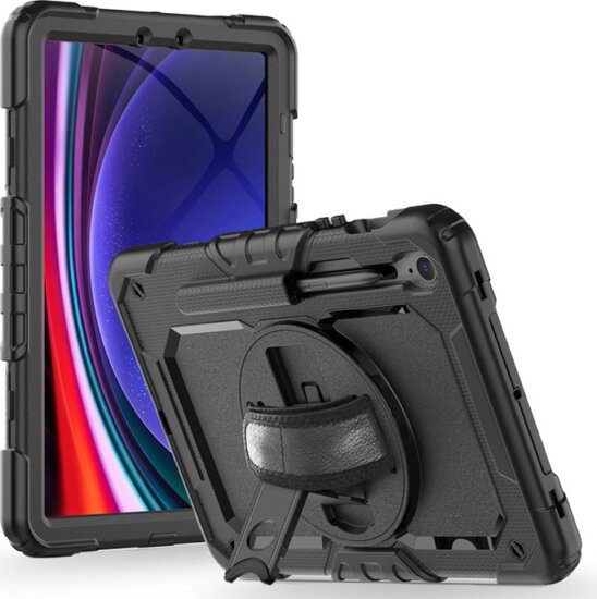 Tech-Protect Solid Samsung Galaxy Tab S9 FE 10.9 Ütésálló tablet tok - Fekete