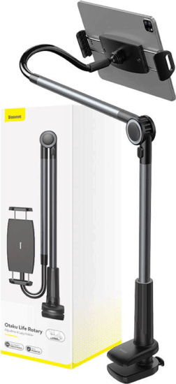 Baseus LUZQ000013 Otaku Mobiltelefon Csiptethető Állvány Max - Ezüst/Fekete