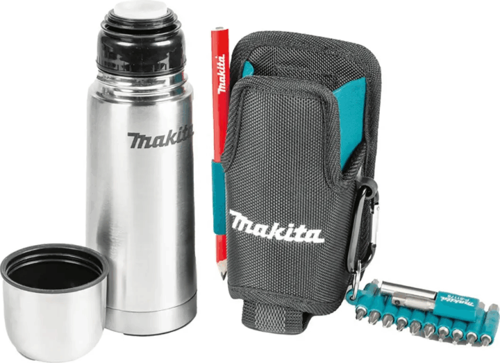 Makita E-15562 330ml Termosz kulacs + bögre - Fekete/Ezüst