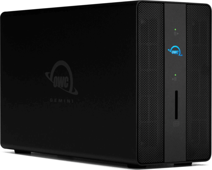 OWC OWCTB3GM000 Gemini 2.5"/3.5" Thunderbolt 3 Külső HDD/SSD Raid ház - Fekete OWC OWCTB3GM000 Gemini 2.5"/3.5" Thunderbolt 3 Külső HDD/SSD Raid ház - Fekete