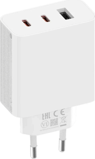 Xiaomi BHR7493EU 1x USB Type-A / 2x USB Type-C GaN Hálózati töltő - Fehér (67W)