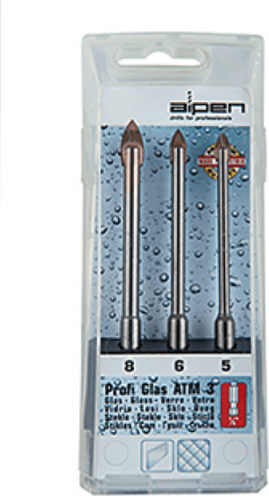 Alpen 28900003100 Profi Glass ATM 3 Fúrószár készlet (3db / csomag)