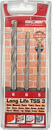 Alpen 700103100 TSS 3 Fúrószár készlet (3db / csomag)