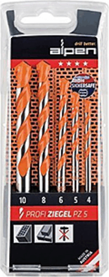 Alpen 200705100 Profi PZ5 Fúrószár Készlet (5db / csomag) Alpen 200705100 Profi PZ5 Fúrószár Készlet (5db / csomag)