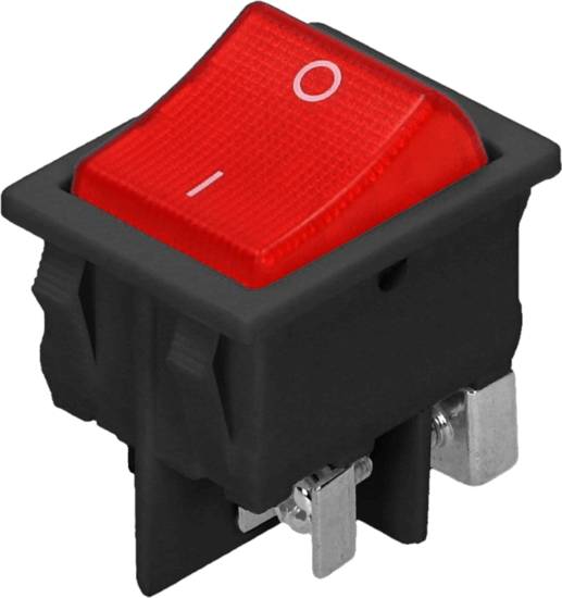 Virone 321449 Billenőkapcsoló jelzőfénnyel - Fekete