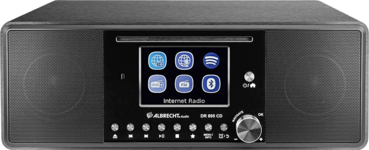 Albrecht DR 895 FM DAB+ Internet Rádió és CD Lejátszó - Fekete