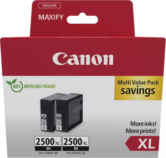 Canon PGI-2500XL Eredeti Tintapatron Twin Pack Fekete Canon PGI-2500XL Eredeti Tintapatron Twin Pack Fekete