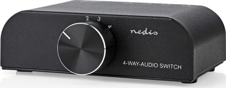 Nedis ASWI2424AT Analóg Sztereo RCA 4-port Audio Switch Nedis ASWI2424AT Analóg Sztereo RCA 4-port Audio Switch