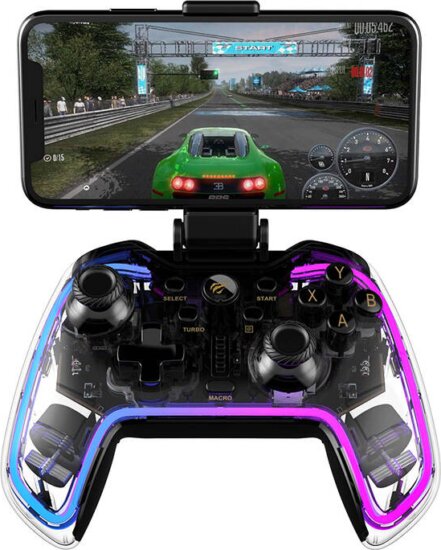 Havit G158BT Wireless controller - Átlátszó (Android/iOS/Xbox/Nintendo/PS4/PS3/PC)