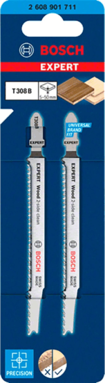Bosch 2608901711 Expert Wood 2-Side Clean T 308 B Szúrófűrészlap (2 db / csomag)
