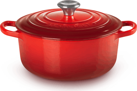 Le Creuset Signature 22cm Öntöttvas főzőedény - Piros Le Creuset Signature 22cm Öntöttvas főzőedény - Piros