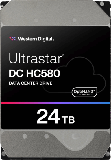 Western Digital 24TB Ultrastar DC HC580 SATA3 3.5" Szerver HDD Western Digital 24TB Ultrastar DC HC580 SATA3 3.5" Szerver HDD