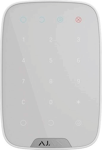Ajax Keypad WH Vezeték nélküli érintés vezérelt kezelő - Fehér