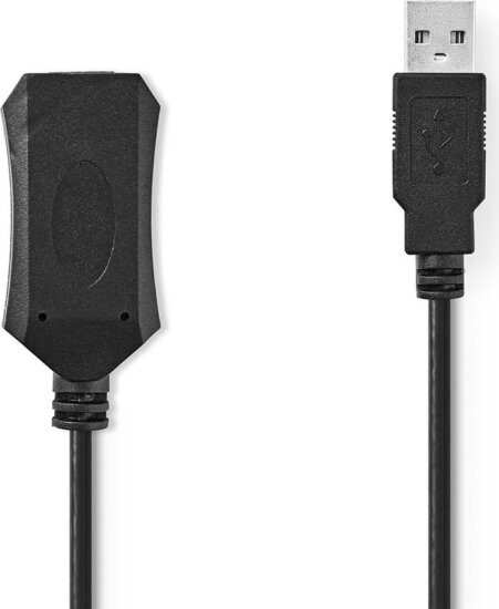 Nedis CCGL60EXTBK200 USB Type-A apa - USB Type-A anya 2.0 Hosszabbító kábel - Fekete (10m) Nedis CCGL60EXTBK200 USB Type-A apa - USB Type-A anya 2.0 Hosszabbító kábel - Fekete (10m)