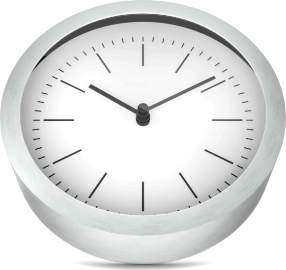 Mebus 19634 Asztali óra- Ezüst