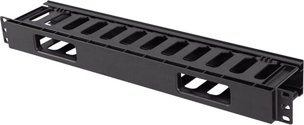 Lanberg AK-1703-B 19" kábelrendező panel 1U - Fekete