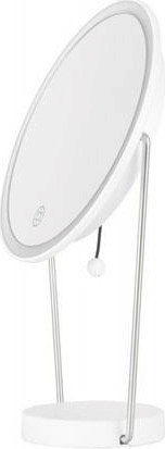 Humanas HS ML01 LED Asztali Kozmetikai Sminktükör Ø 20 cm - Fehér