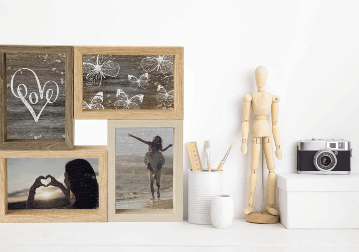 Nielsen Collage Mixed Colours 4 28x28 Képkeret - Natúr