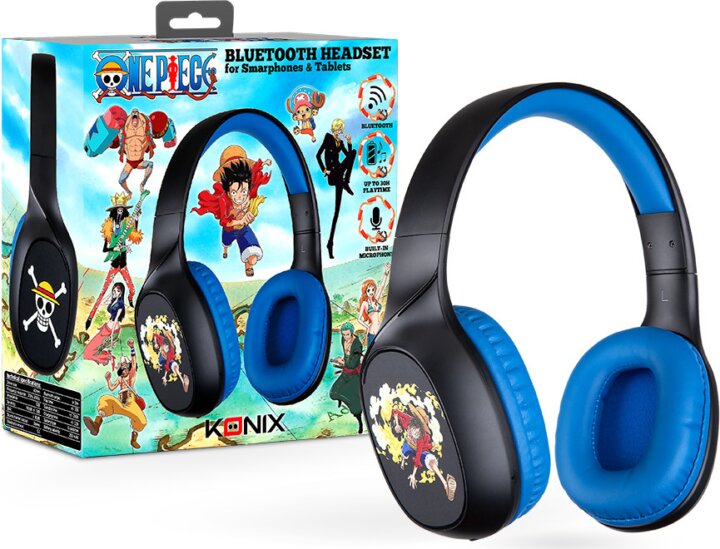 Konix One Piece Wireless Headset - Fekete/Kék