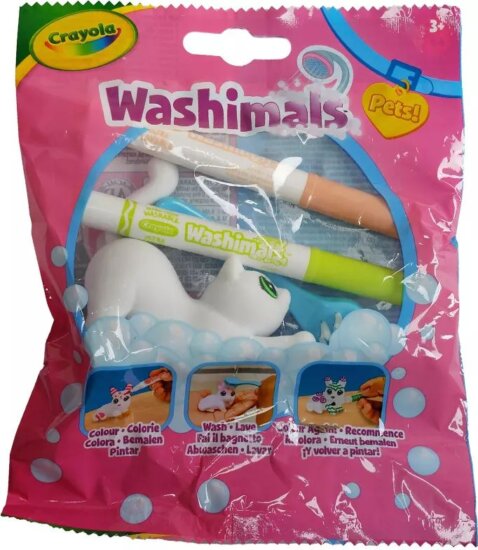 Crayola Washimals Kimosható állatka figura - Jake a nyújtózó cica