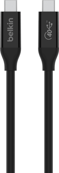 Belkin Connect USB Type-C apa - USB Type-C apa Adat és töltő kábel - Fekete (0.8m)