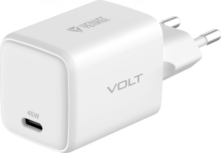 Yenkee YAC G45 Volt GaN USB Type-C Hálózati töltő - Fehér (45W)