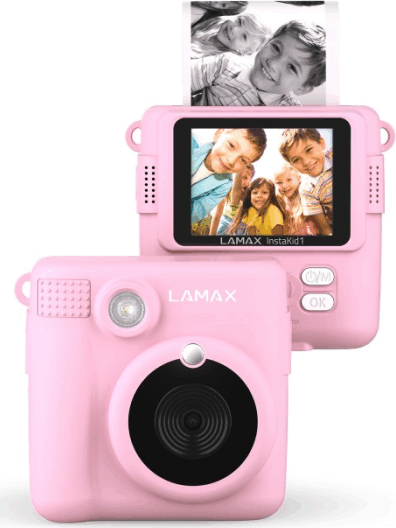 LAMAX InstaKid1 Instant hőpapíros fényképezőgép - Rózsaszín